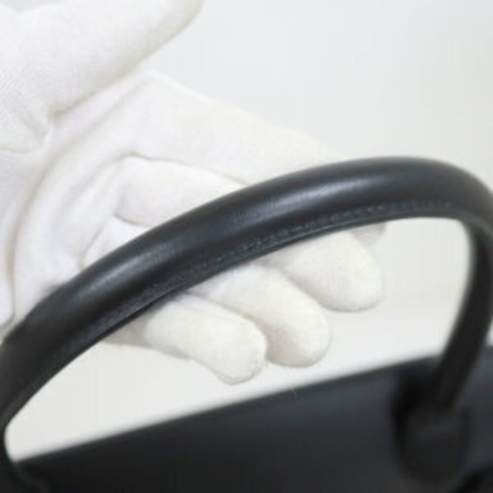 Burberry Shoulder Tote Bag Black Leather - Picture 6 of 8